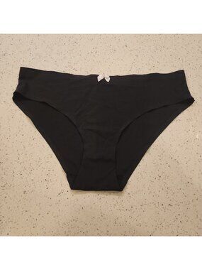 NWOT Betsey Johnson Panties Black Large Underwear